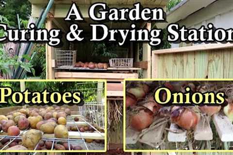 Design Ideas for Building a Garden Potato, Onion, Garlic Curing & Herb Drying Station: Full..