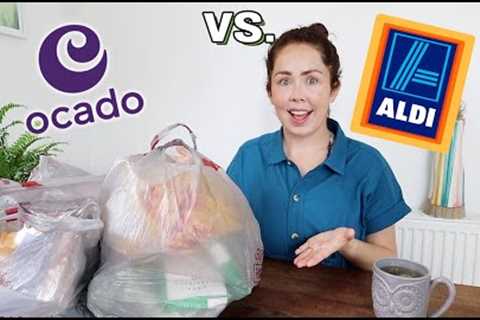 ALDI VS OCADO FOOD HAUL WITH PRICES | Is Ocado/M&S CHEAPER Thank Aldi?