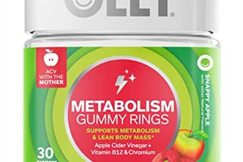 OLLY Metabolism Gummy Rings, Apple Cider Vinegar, Vitamin B12, Chromium, Energy and Digestive..