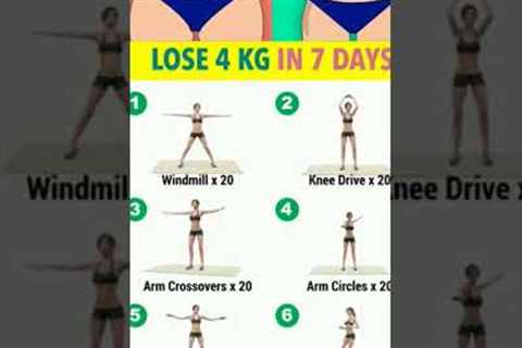Lose 4 kg in 7 days early at home Fierce and Fabulous: Women''s Weight Loss Workout Plan #exercise..