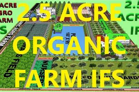 2.5 ACRE ORGANIC AGRO FARM 3D MODEL INTERGRATED FARMING SYSTEM IFS BY  @MohammedOrganic ​