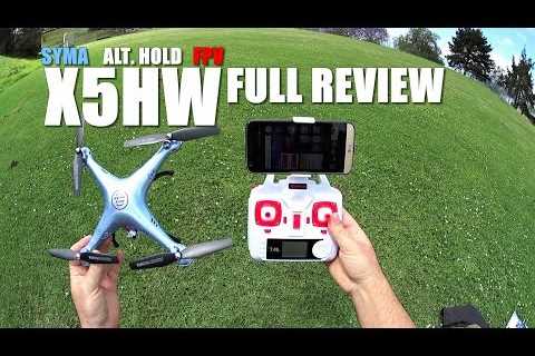 SYMA X5HW FPV Alt Hold QuadCopter -Full Review- [UnBox, Inspection, Setup, Flight Test, Pros &..