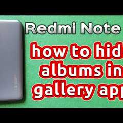 how to hide albums in gallery for Redmi Note 11