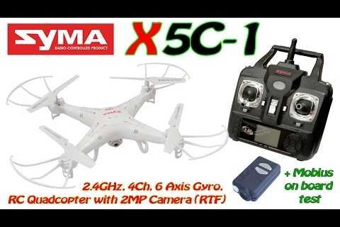 Syma X5C-1 2.4GHz, 4Ch, 6 Axis Gyro, RC Quadcopter with 2MP Camera (RTF) + Mobius