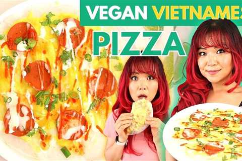 Vegan VIETNAMESE PIZZA? My New OBSESSION: 2 Ways! Vegan BÃ¡nh TrÃ¡ng NÆ°á»ng