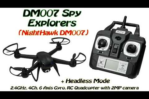 DM007 2.4GHz, 4Ch, 6 Axis Gyro, RC Quadcopter with Headless Mode and  2MP Camera (RTF)