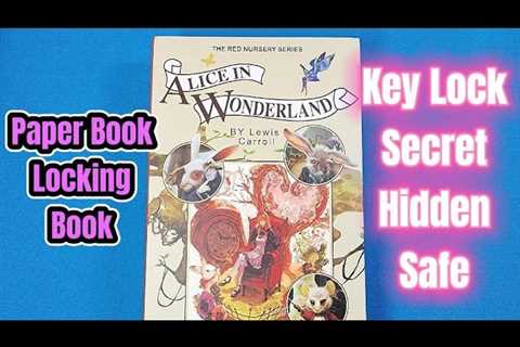 Paper Book Locking Booksafe with Key Lock Secret Hidden Safe