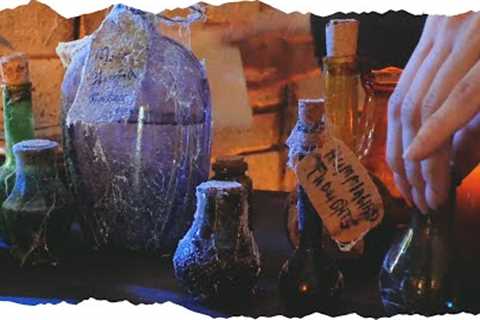 Potion Making ASMR. Night Medieval Alchemist Chamber 🦉 Sailing Through Chrono Realms ☸