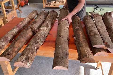 Transforming Firewood into a Stunning Round Table for Your Winter Home Decor