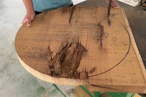 Transforming a Cracked Wood Board into a Stunning Coffee Table: A DIY Guide