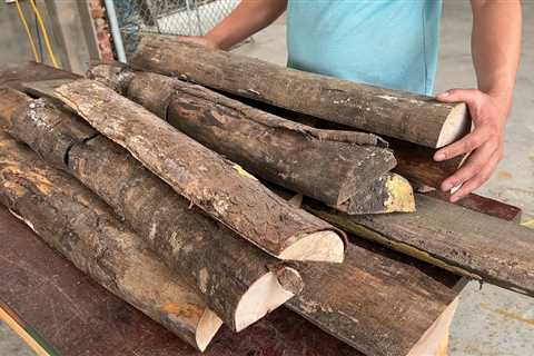 Upcycling Firewood into One-of-a-Kind Garden Chairs and Table: Giving New Life to Discarded Wood