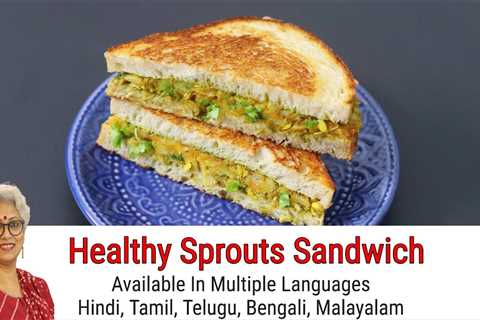Moong Sprouts Sandwich â Aloo Sandwich Recipe â Potato Sandwich Recipe For Weight Loss