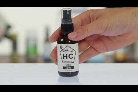 Hemp Oil Care: THC-Free CBD Oil Product Video