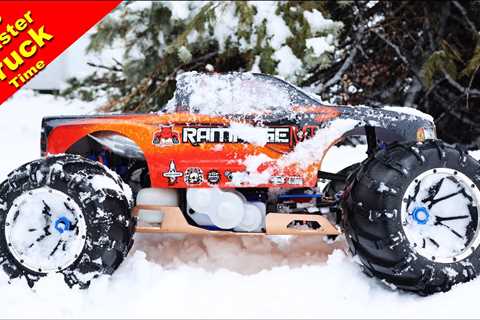 It snowed again. Time for the Gas Monster Truck!  Redcat Rampage MT V3