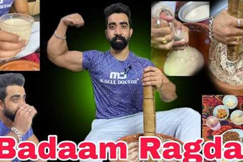 || Badam ragda || Home made || Desi protein || 💪💪Bainsfitness 💪💪