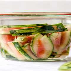 Fermented Watermelon Rind Pickles and Sweet Relish