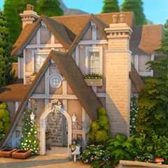 Whimsical Cottage 💫🌷...(Sims 4 Speed Build)