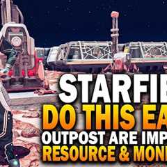 Starfield Outposts INCREDIBLY IMPORTANT! The BEST Planet For Resource Farm & Starfield Outpost..