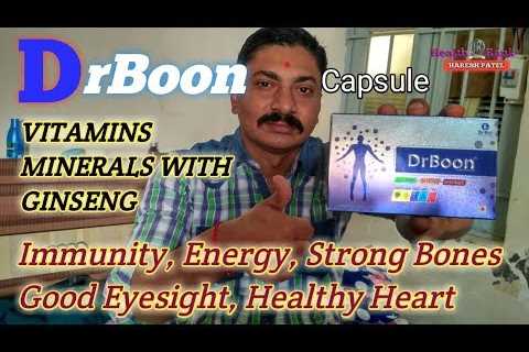 Multivitamins and Minerals with Ginseng Supplements || DrBoon Capsules Review || Health Rank