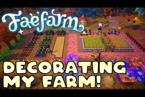 Decorating my farm in Fae Farm!