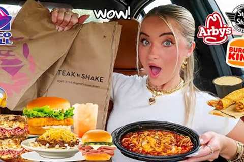 I Only Ate FAST FOOD ITEMS I''ve NEVER TRIED BEFORE for 24 hours!