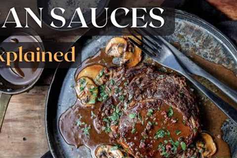 French pan sauces explained plus demonstration on how to make a madeira steak sauce