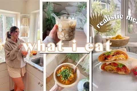 What I Eat in A Day | full day of eating, realistic healthy home-made meals & high protein..