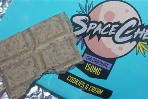 Munching on the last few pieces of Space Chef delicious Cookies and Cream…