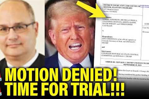 Trump LAST DITCH Effort to Stop DISQUALIFICATION Trial FAILS