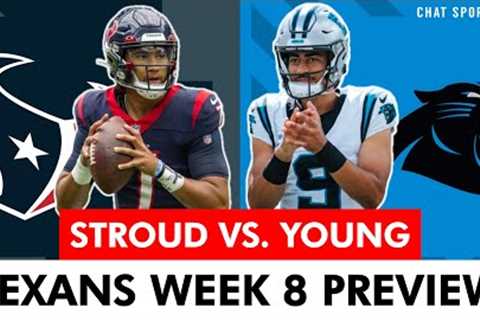 Texans vs. Panthers Preview & Injury Report: Robert Woods OUT & Brian Burns Trade? Stroud..