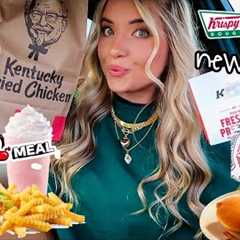 EATING ALL NEW FAST FOOD ITEMS FOR 24 HOURS!