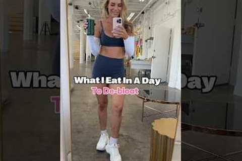 What I Eat In A Day To De-Bloat after a Holiday of eating | NO restrictions. #shorts #wieiad
