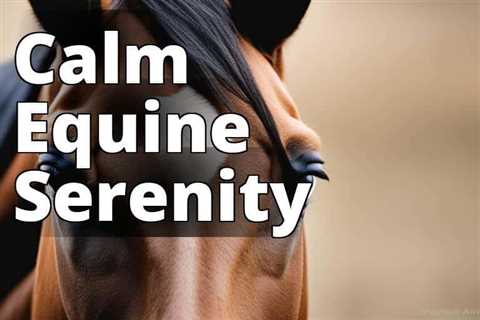 The Secret to Serenity: Exploring the Benefits of CBD Oil for Equine Anxiety in Horses