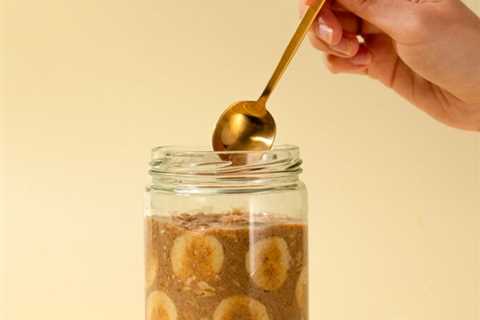 Banana Peanut Butter Overnight Oats (vegan)