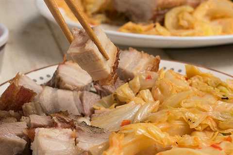 Chinese Keto Pork Belly with Spicy Cabbage