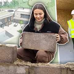 BUILDING MY DREAM HOME IN THE UK! The Garage Is BUILT & Learning To Brick Lay!