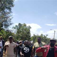 Happening Now  Breaking News  Nairobi CBD live a group of protectors sported in…