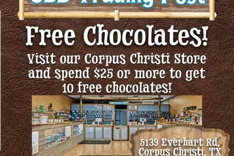 FREE chocolates with purchase! 🍫 Visit our Corpus Christi store & spend…