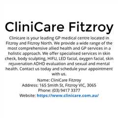 Presentations by CliniCare Fitzroy