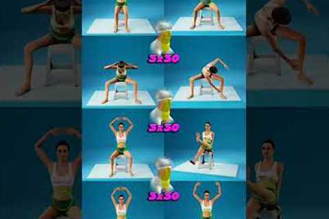 Lose weight in your CHAIR😍 #challenge #yoga #weightloss #gym #workout #tips #shortvideo #shorts..