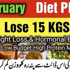 February Diet Plan to Lose Weight | Low Budget High Protein Meals | No Exercise No Gym| Kainat Abbas