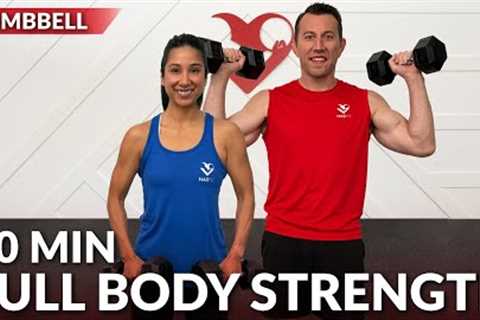 30 Min Full Body Dumbbell Workout - Weight Training at Home Strength Training for Women & Men