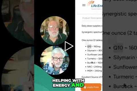 Liver Regeneration Supplement: CoQ10 and Silymarin #shorts